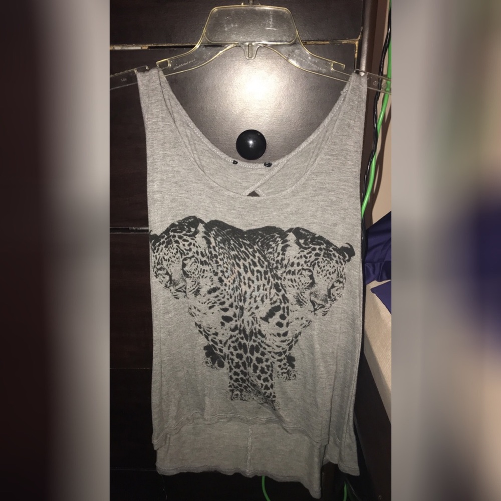 Cheetah tank top.